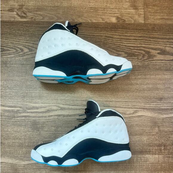 Air Jordan 13 Retro Obsidian Powder Blue Size 10 White Black Blue 414571-144 main image 8